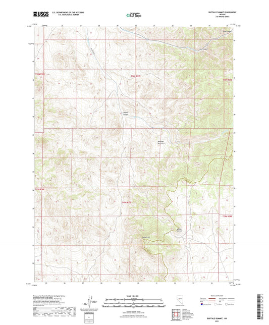 Buffalo Summit Nevada US Topo Map Image