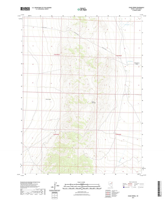 Chase Spring Nevada US Topo Map Image