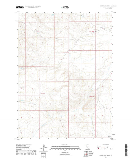 Chester Lyons Spring Nevada US Topo Map Image