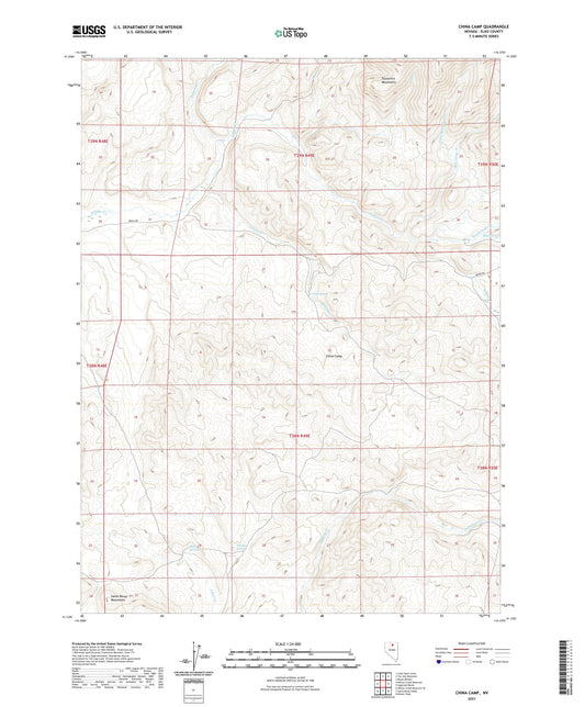 China Camp Nevada US Topo Map Image
