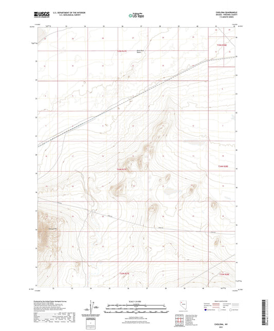 Cholona Nevada US Topo Map Image
