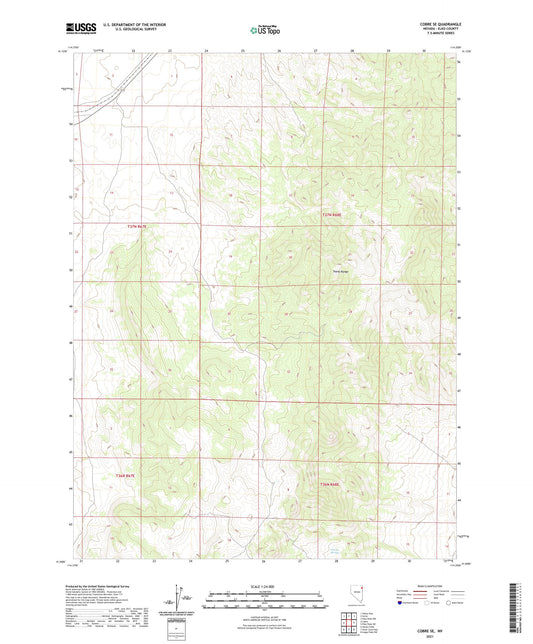 Cobre SE Nevada US Topo Map Image