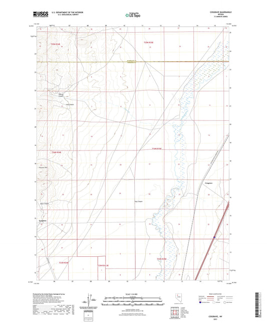 Cosgrave Nevada US Topo Map Image