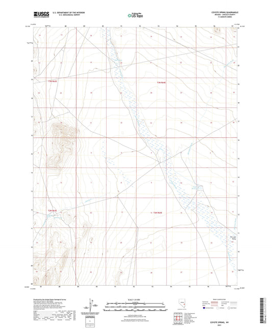 Coyote Spring Nevada US Topo Map Image