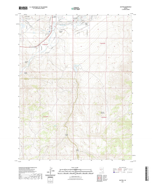 Dayton Nevada US Topo Map Image