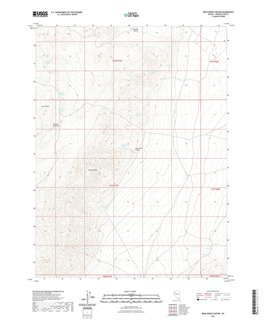 Dead Horse Canyon Nevada US Topo Map Image