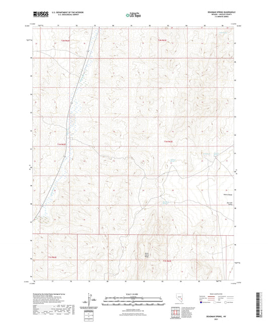 Deadman Spring Nevada US Topo Map Image