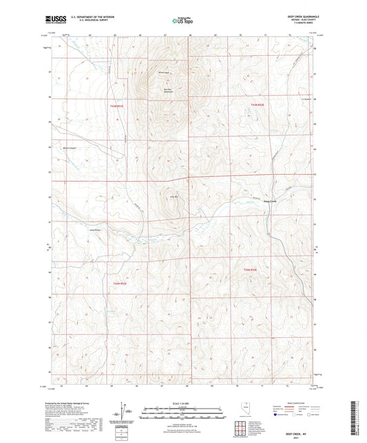 Deep Creek Nevada US Topo Map Image