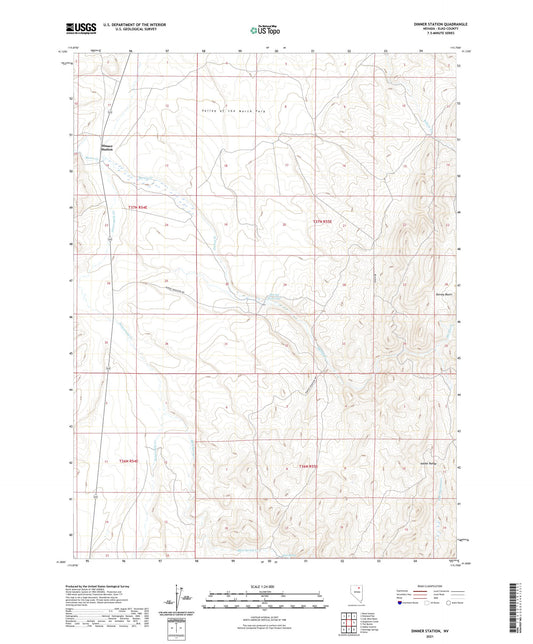 Dinner Station Nevada US Topo Map Image