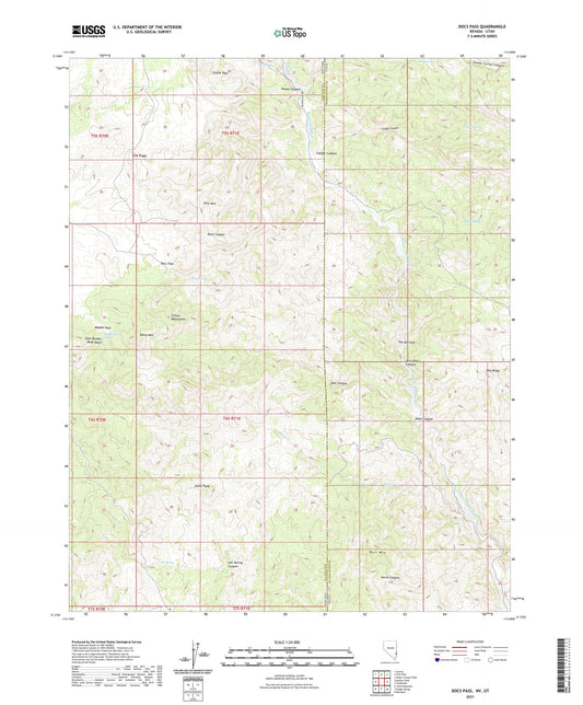 Docs Pass Nevada US Topo Map Image