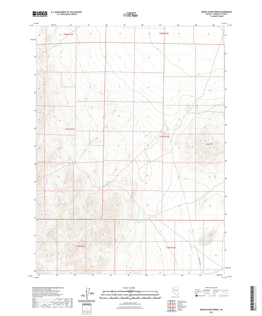 Donna Schee Spring Nevada US Topo Map Image