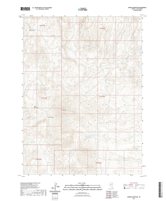 Double Mountain Nevada US Topo Map Image