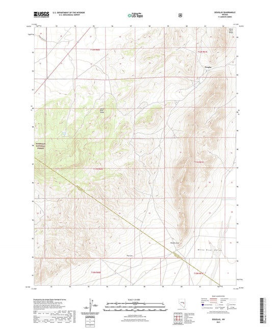 Douglas Nevada US Topo Map Image
