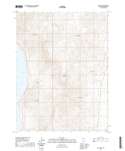 Dove Creek Nevada US Topo Map Image