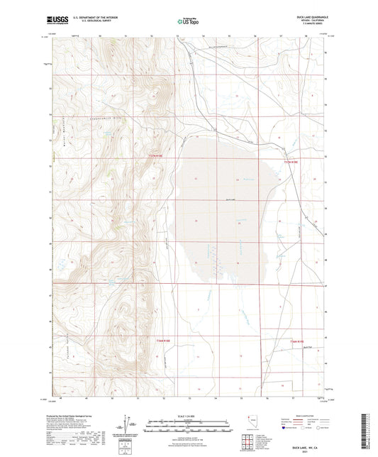 Duck Lake Nevada US Topo Map Image