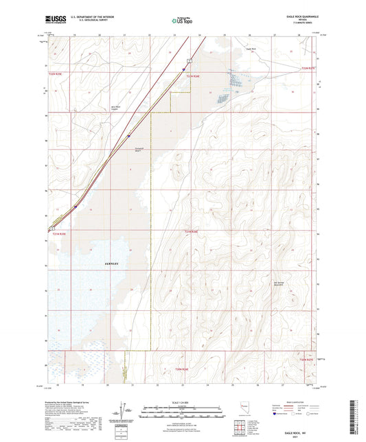 Eagle Rock Nevada US Topo Map Image