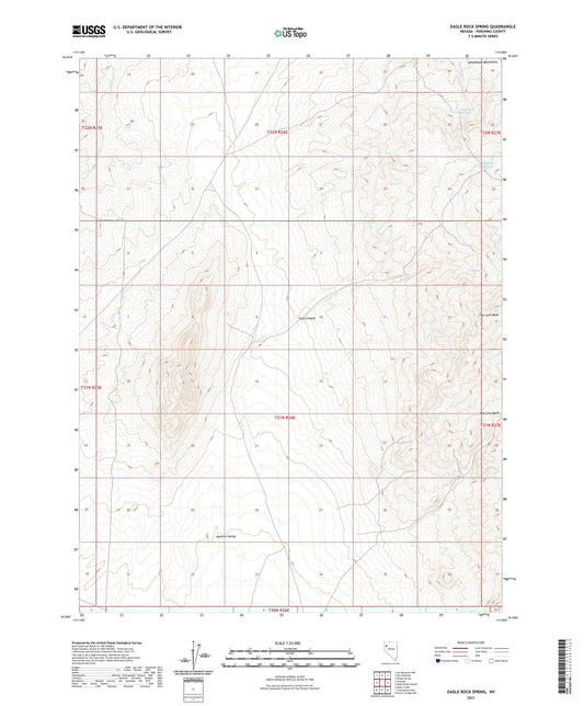 Eagle Rock Spring Nevada US Topo Map Image