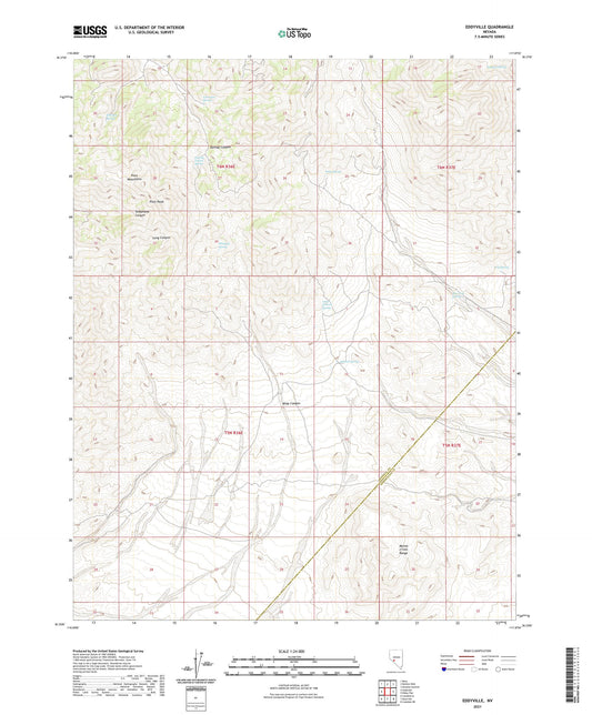 Eddyville Nevada US Topo Map Image