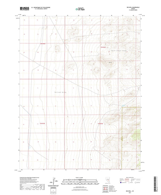 Eds Well Nevada US Topo Map Image