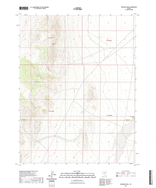 Eightmile Well Nevada US Topo Map Image