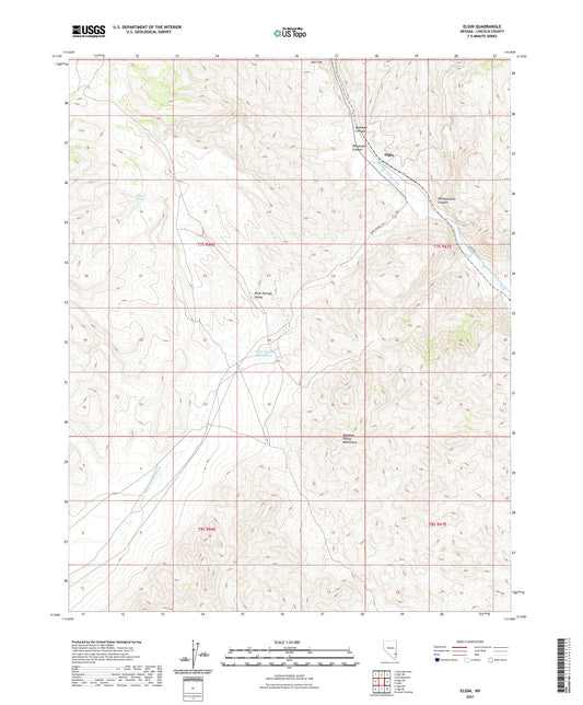 Elgin Nevada US Topo Map Image