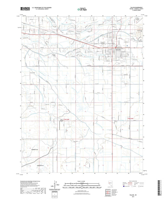 Fallon Nevada US Topo Map Image