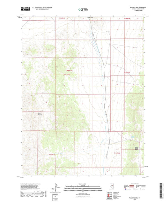 Frazier Creek Nevada US Topo Map Image