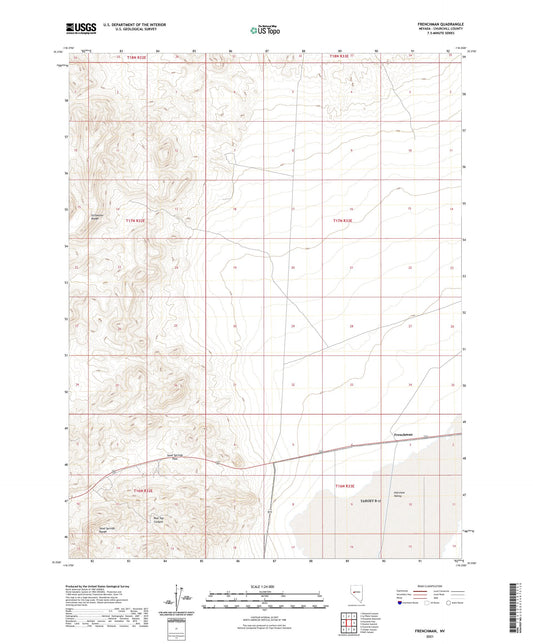 Frenchman Nevada US Topo Map Image