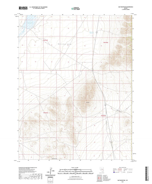 Gap Mountain Nevada US Topo Map Image