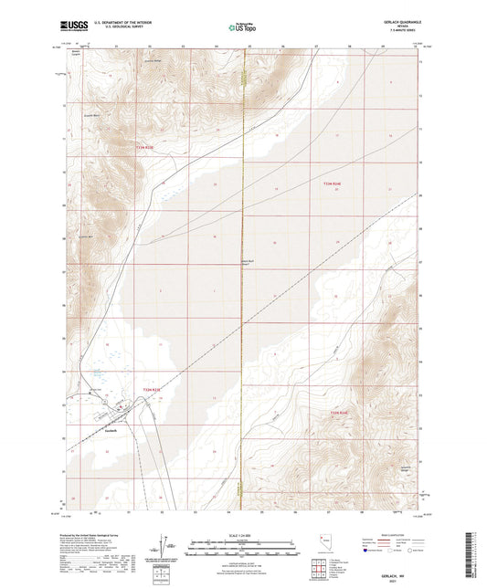Gerlach Nevada US Topo Map Image