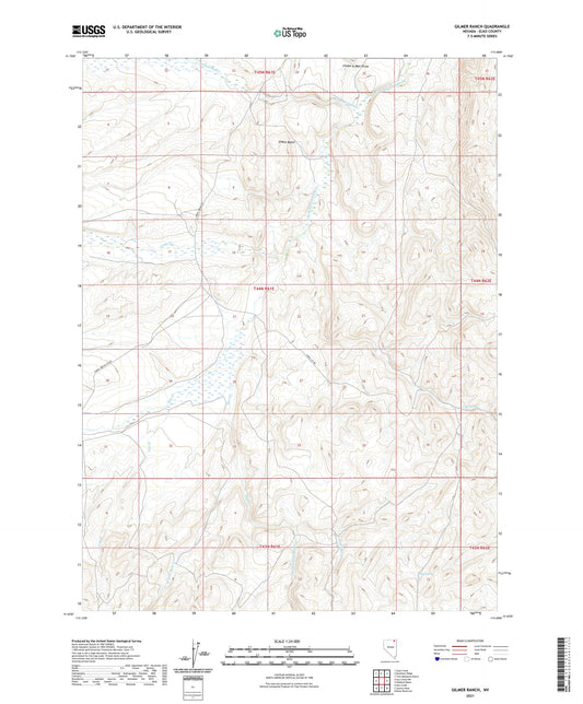 Gilmer Ranch Nevada US Topo Map Image