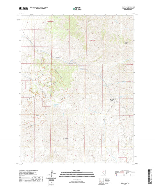 Goat Peak Nevada US Topo Map Image