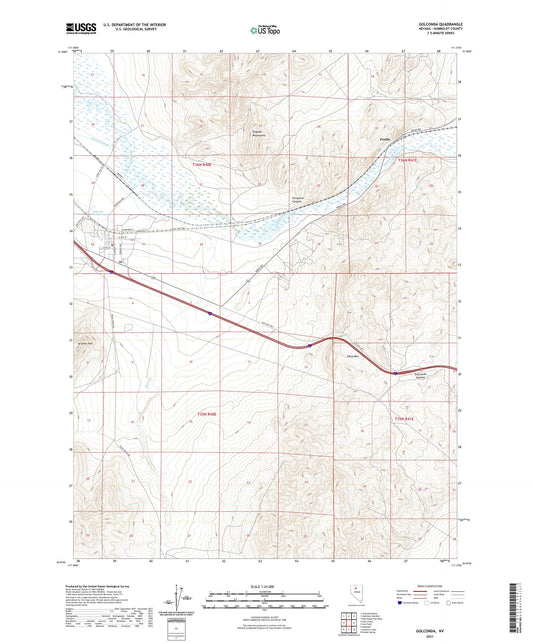 Golconda Nevada US Topo Map Image