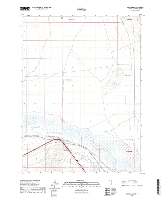 Golconda Butte Nevada US Topo Map Image
