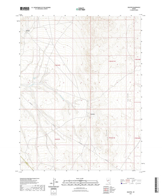 Goldyke Nevada US Topo Map Image