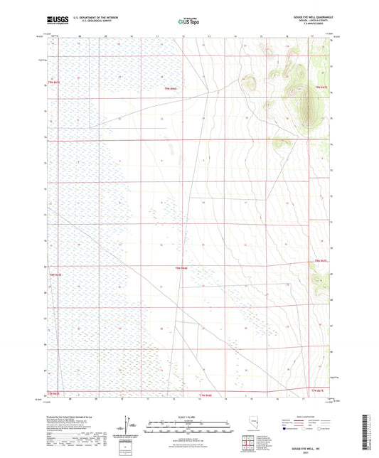 Gouge Eye Well Nevada US Topo Map Image