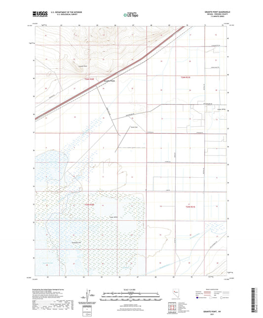Granite Point Nevada US Topo Map Image