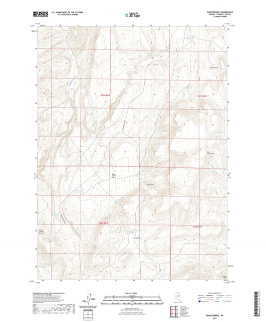 Hardscrabble Nevada US Topo Map Image