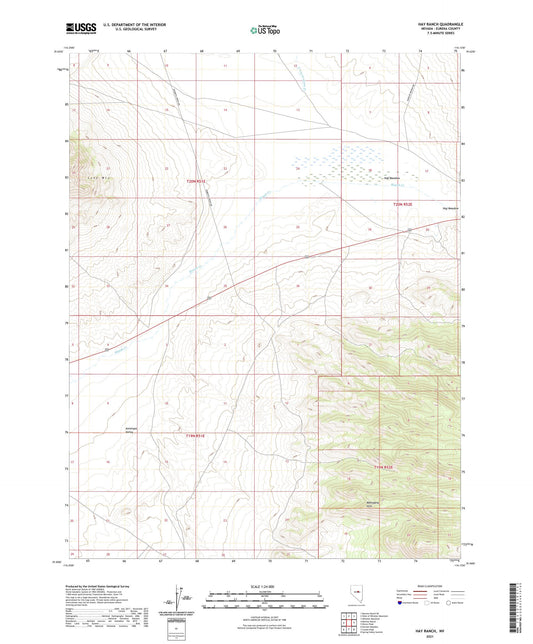 Hay Ranch Nevada US Topo Map Image