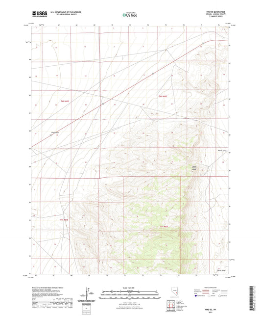 Hiko SE Nevada US Topo Map Image