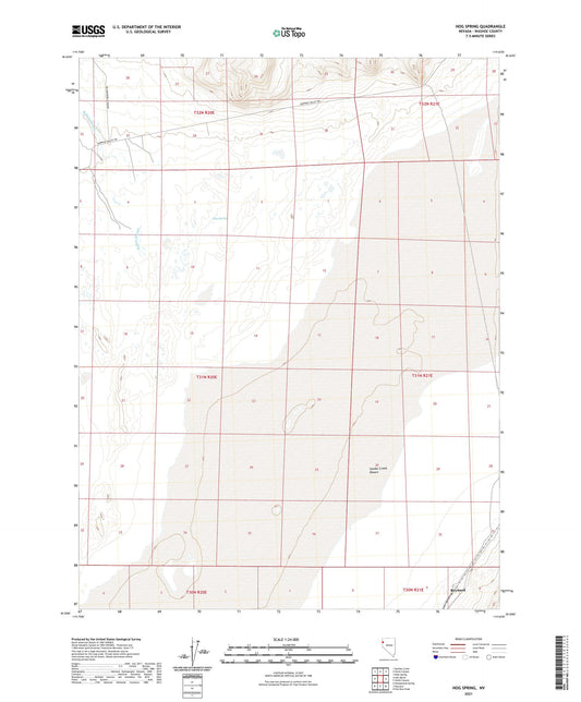 Hog Spring Nevada US Topo Map Image