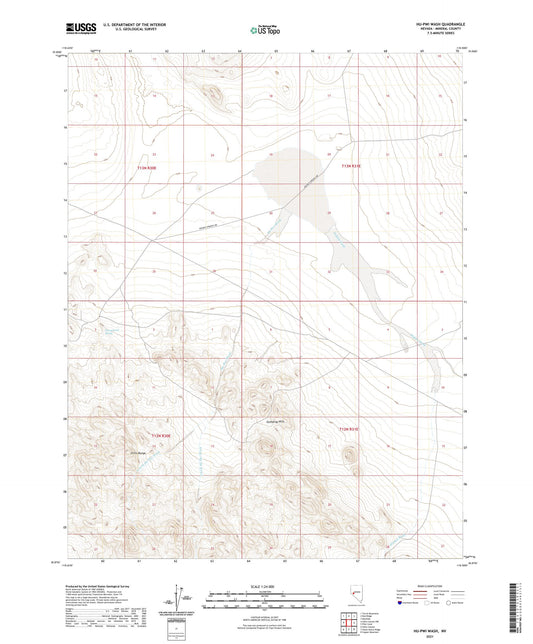 Hu-Pwi Wash Nevada US Topo Map Image