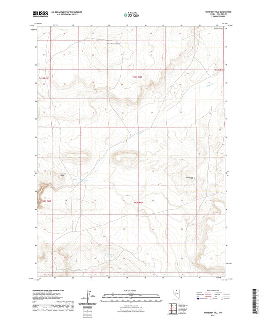 Humboldt Hill Nevada US Topo Map Image