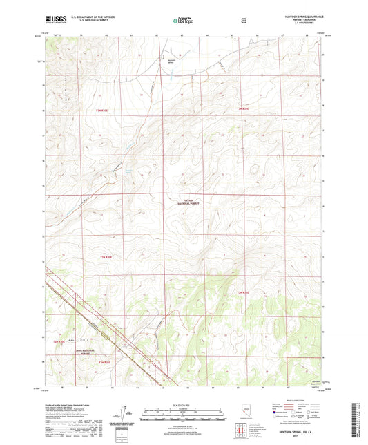 Huntoon Spring Nevada US Topo Map Image