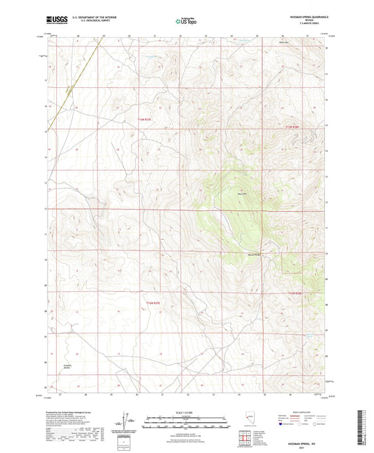 Hussman Spring Nevada US Topo Map Image