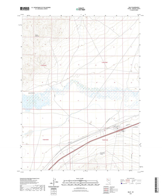 Imlay Nevada US Topo Map Image