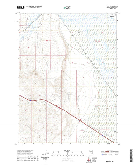 Iron Point Nevada US Topo Map Image