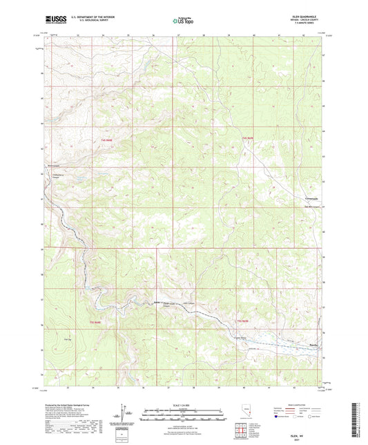 Islen Nevada US Topo Map Image