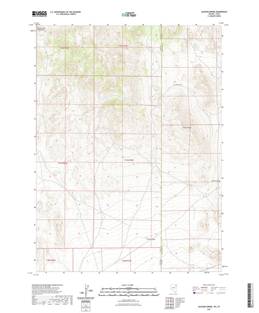 Jackson Spring Nevada US Topo Map Image