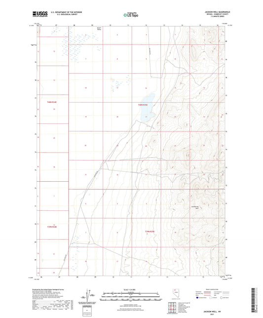 Jackson Well Nevada US Topo Map Image